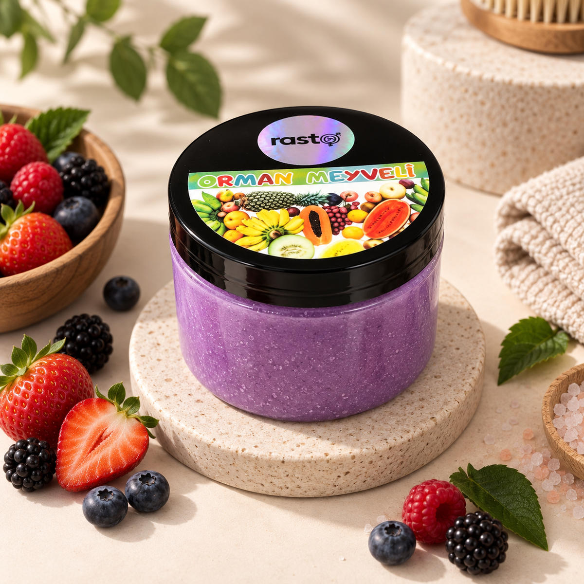 Vücut Peelingi — Şeker Kristalli Arındırıcı Scrub 500 ml